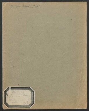 Su Monte Mario. Fragmente; Bariton, orch; KinB 263