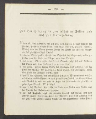 Zur Berichtigung in zweifelhaften Faellen und auch zur Unterhaltung.
