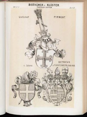 Taf. 67. Paderborn Bisthum. - Grafschaft Pyrmont. - n. Schrot. - Dietrich VI. v. Fürstenberg, 1585 - 1618