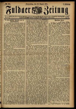Ausgabe vom Donnerstag, den 13. August 1891.