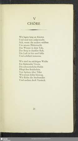 IV. Chöre