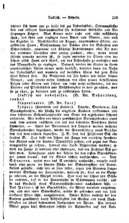 Lispeln, (stammeln und stottern)