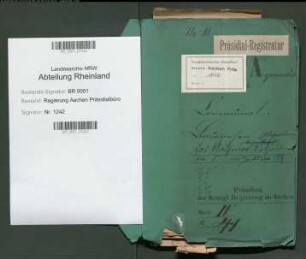 Kommunal-Bauwesen, Aachener Rathaus. Generalia. Bd. 1