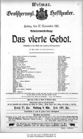 Das vierte Gebot