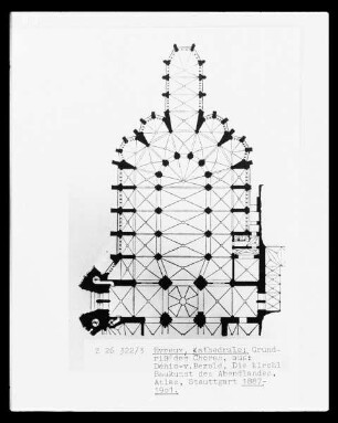 Évreux: Grundriss Cathédrale Notre-Dame, Chor
