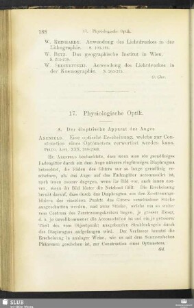 17. Physiologische Optik
