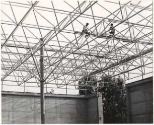 USA Pavillon, Zagreb: Dachkonstuktion im Bau
