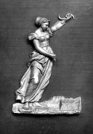 Vier allegorische weibliche Gestalten — Prudentia?
