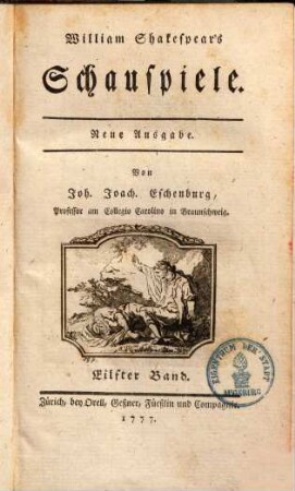 William Shakespear's Schauspiele, Eilfter Band