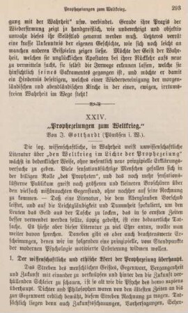293-314 "Prophezeiungen zum Weltkrieg"