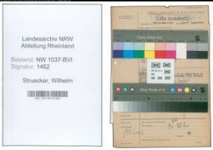Entnazifizierung Wilhelm Struecker , geb. 00.00.0000 (Kaufm.Angestellter)