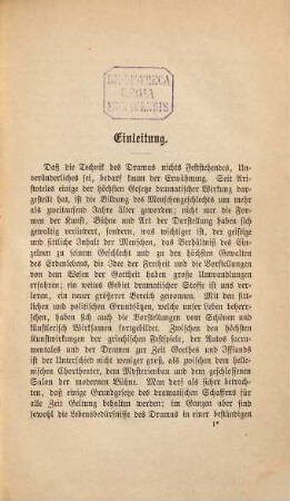 Gesammelte Werke, 14. Die Technik des Dramas