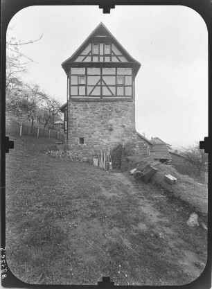 Wasungen. Stadtbefestigung. Pfaffenburg (1387). Giebelfront