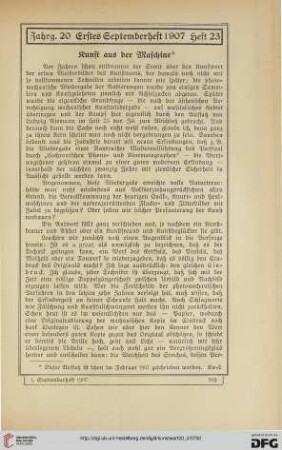 Heft 23 (1. Septemberheft 1907)