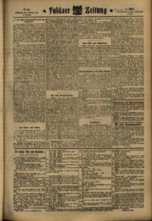 Zweite Ausgabe vom Donnerstag, den 09. Februar 1911.