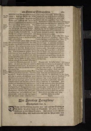 Am Sonntage Sexagesima/ Evangelium Luc. 8.