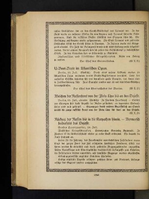 Rückzug der Russen bis in die Karpathen hinein. - Vormarsch beiderseits des Dnjestr.