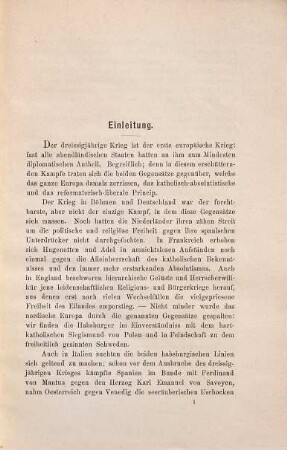Schweizer Politik während des dreißigjährigen Krieges
