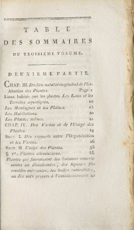 Table Des Sommaires Du Troisieme Volume.