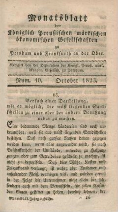 Num. 10. October 1823.