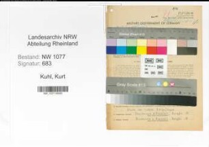 Entnazifizierung Kurt Kuhl , geb. 28.03.1922 (Schleifer)