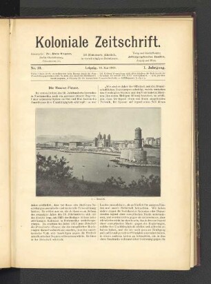 No. 10. Leipzig, 10. Mai 1900. 1. Jahrgang.