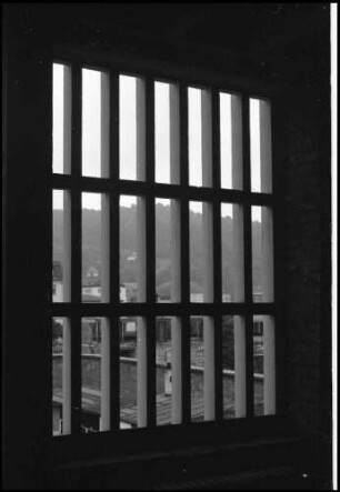 Freiburg: Neubau des Freiburger Gefängnisses, Fenstergitter von innen