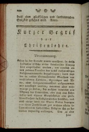 Kurzer Begrif der Christenlehre