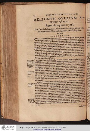Ad Tomum Quintum Appendix Quarta