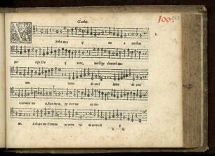 1. [= 100.] Verba mea auribus
