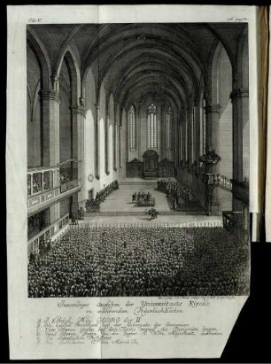 Ill. "Inwendiges aussehen der Universitaets Kirche"