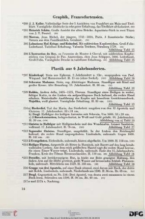 Graphik, Francofurtensien (Nr. 200-206)