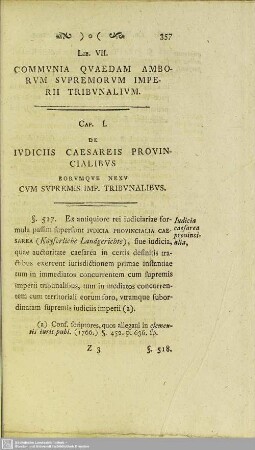 Lib. VII. Communia Quaedam Amborum Supremorum Imperii Tribunalium
