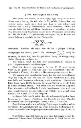 § 250. Eindeutigkeit der Lösung.