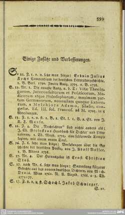 Einige Zusätze und Verbesserungen