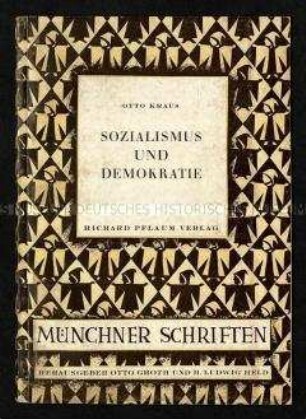 Schrift über Sozialismus und Demokratie von Otto Kraus