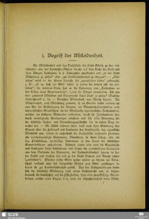 1. Begriff der Mitleidenheit