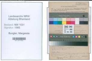 Entnazifizierung Margarete Bungter , geb. 06.11.1908 ()