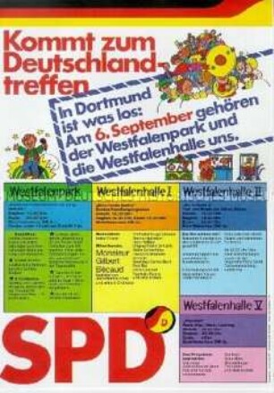 Programm des Deutschlandtreffens der SPD in Dortmund 1980