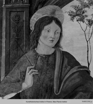 Freskenzyklus : Thronende Madonna mit Heiligen