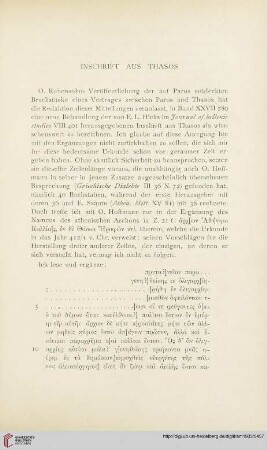 28: Inschrift aus Thasos
