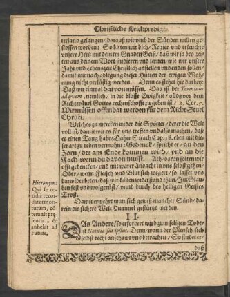 II. [daß ihm Gott gnädig sey/ und alle Sünd vergeben habe/]