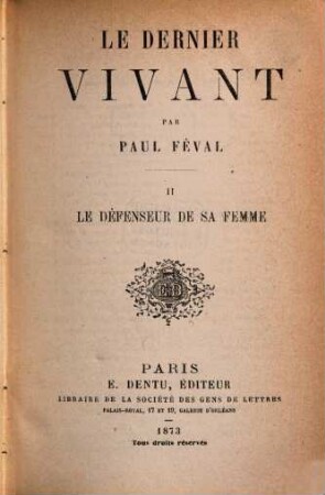 Le dernier vivant, 2