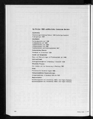 Im Oktober 1988 veröffentlichte Statistische Berichte