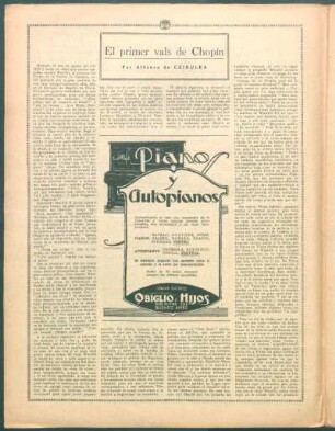 El primer vals de Chopin