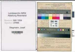 Entnazifizierung Josef Stegmann , geb. 09.04.1907 (Polizist)