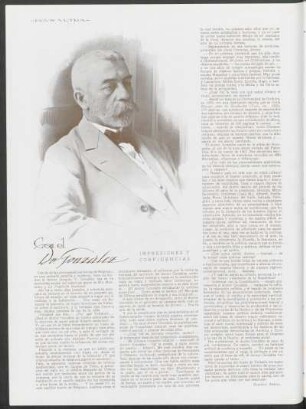 Con el Dr. González - Impresiones y confidencias : [con retrato]