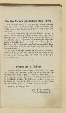 Aus dem Vorwort zur Neubearbeitung (1898)