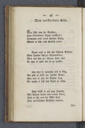 Der verkleidete Affe.