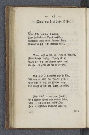 Der verkleidete Affe.